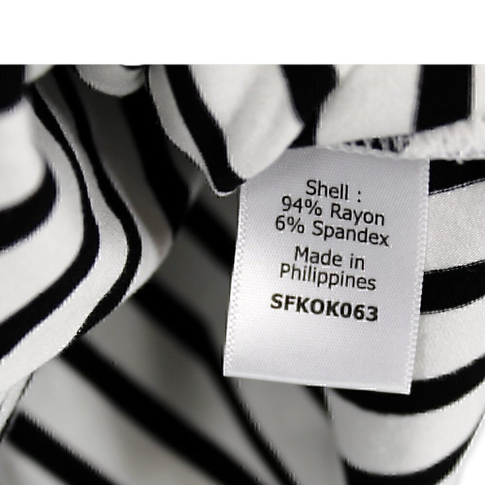 41 Hawthorne Striped Braedy Cross Front Top XS Black White - Picture 3 of 6